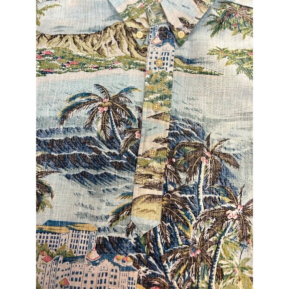 Reyn Spooner Island Time Aloha Hawaiian Shirt Men's Large - Picture 7 of 8